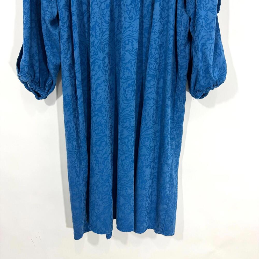 Anthropologie Holding Horses Women’s Size Small Blue Cold Shoulder Swing Dress - Picture 9 of 10